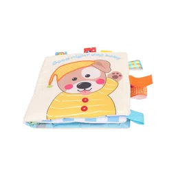 Baby Moo Kids Cream & Yellow Learning With Puppy Activity Cloth Book image 3