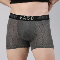 FASO Illusion Printed All Day Comfort Trunks FT7002-SQ-CHARCOALGREY-picture-38