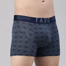 FASO Illusion Printed Trunks FT7002-SQ-RIVERSIDE image 4