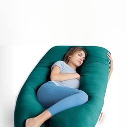 Homerz Green Fibre Filled Faux Velvet Ultra Soft Maternity Pillow-image-57