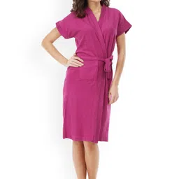 RedRose Women Cotton Soft Bath Robe-image-80