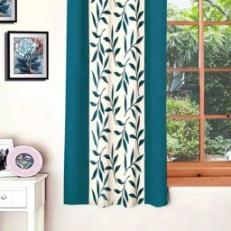 150 cm (5 ft) Polyester Semi Transparent Window Curtain Single Curtain-9