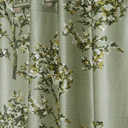 fashion string 153 cm (5 ft) Polyester Semi Transparent Window Curtain (Pack Of 2) image 2