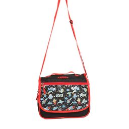 Smily Kiddos Unisex Kids Black & Red Printed Messenger Bag-71