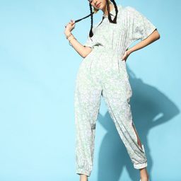 STREET 9 Women Gorgeous Green Printed Jumpsuit-image-45