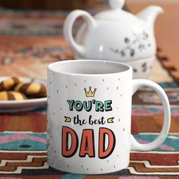 Oye Happy White & Red Printed Ceramic Glossy Mug-20