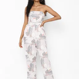AMERICAN EAGLE OUTFITTERS Women White & Grey Printed Basic Jumpsuit-picture-56