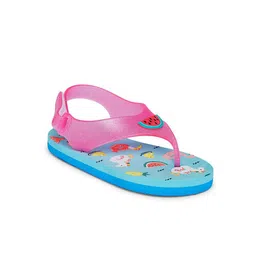 Pantaloons Junior Girls Pink & Blue Printed Slip-On-picture-41