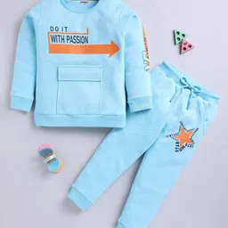 MIMINO Unisex Kids Printed Long Sleeves Sweatshirt With Joggers-image-65