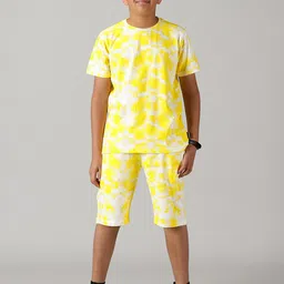 KiddoPanti Boys Tie & Dye Pure Cotton T-shirt-image-42