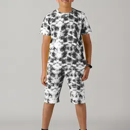 KiddoPanti Boys Tie And Dye Printed Cotton T-shirt-image-16