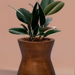 LASAKI Brown Ceramic Planter-13