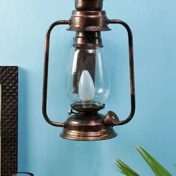 Devansh Transparent Solid Wall Mounted Lantern-3