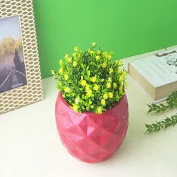 The Decor Mart Red Textured Ceramic Planter-image-14