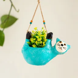 ExclusiveLane The Farm Fables Blue Cuddling Koala Hanging Planter Pot-picture-56