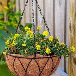 Garden Deco Black 2 Pieces Metal Hanging Planters-image-75