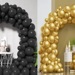 Solid Black&Golden_50 Balloon-image-15