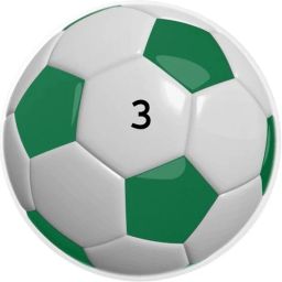 Green and White Premium Football Football - Size: 3-image-53