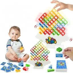 Stacking Blocks Balance Game, Family Board Games for Kids-40