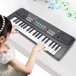 devta 37 Key Piano Keyboard Toy for Boys and Girls with Mic Dc Power Option Recording Charger not Included Best Birthday Gift for KIDS Musical Instruments Keyboard Music 37 Key Piano Keyboard Analog Portable Keyboard image 2