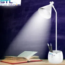 Rechargeable Eye Protection Desk Lamp Touch On/Off+Pen Holder+Night lamp Study Lamp-11