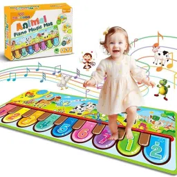 Piano Mat Musical Keyboard Play Mat for Kids 3+ with 8 Animal Sounds- 85 x 30cm-29