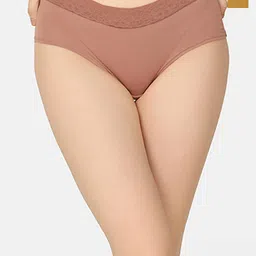 Curvy Love Pack Of 2 Anti Microbial Organic Cotton Hipster Panties-image-19