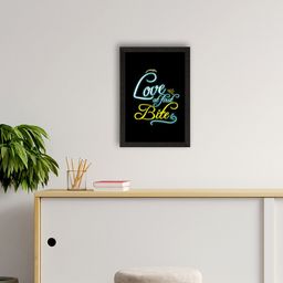 eCraftIndia Black & Yellow Motivational Quotes Matt Texture UV Art Painting-image-53