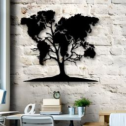 Gojeeva Black 1 Piece Wood Wall Paintings-picture-11