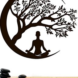Gojeeva Black 1 Piece Wood Wall Paintings-picture-3