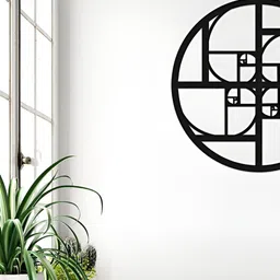 Gojeeva Black 1 Piece Wood Wall Paintings-picture-0