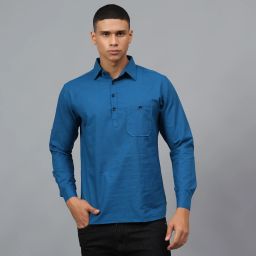 Men Solid Pure Cotton Straight Kurta-image-86