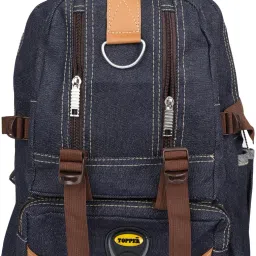 33.2 L Backpack Trendy Canvas Denim School Bag for Boys Girls Stylish| School College Bags for Boys | Tourister Travel Bags Men |6th to 12th lightweight school beg |school bags with 2 compartment |school bags for boys | 8th 9th 10th 11th class school bags latest.-image-4