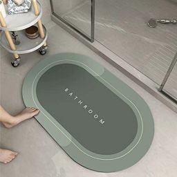 Rubber, Velvet Bathroom Mat-image-5