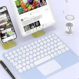 MILICRYSTAL AN 6030 pink Bluetooth Laptop-size Multi-device Keyboard Compatible with iPad image 3