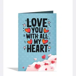 Love You With All My Heart Happy Valentine'S Day Stay With You Greeting Card Greeting Card-picture-30