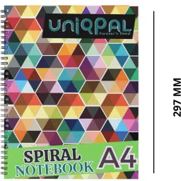 uniqpal SET OF 10 A4 Notebook RULED /LINE 200 Pages image 4