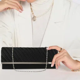 Party Black Clutch - Regular Size-image-11