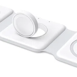 Cabepow 3-in-1 Wireless Charger White Stand - Fast Charging for iPhone & Apple Watch Charging Pad-image-66