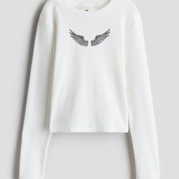 H&M Girls Ribbed Cotton Top-image-47