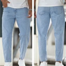 Men Relaxed Fit Mid Rise Light Blue Jeans-image-26