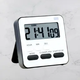 Digital White Clock-image-6
