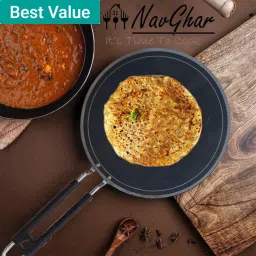 3 mm Thick heavy quality Indian iron Tawas for roti/chapati/paratha etc. Tawa 25.3 cm diameter-image-12