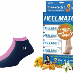 Moisture Lock Combo Cracked Heel Repair Cream Pack of 6 + Free Blue & Pink Socks-image-14