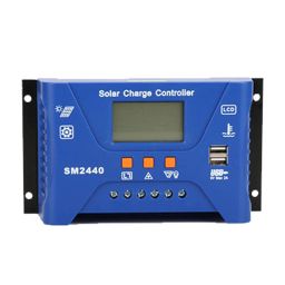 SM2430 10A Solar Charge Controller 12V/24V Automatic Voltage Detection Controller Solar Street Light with Time and Light Control Functions - RS5224SM2430 10A Solar Charge Controller 12V/24V Automatic Voltage Detection Controller Solar Street Light with Time and Light Control Functions - RS5224-2