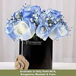 Shaded Love Blue Roses Arrangement-picture-23