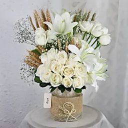 Heavenly White Flowers Arrangement-image-56
