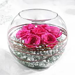 Lovely Pink Roses Vase Arrangement-image-80