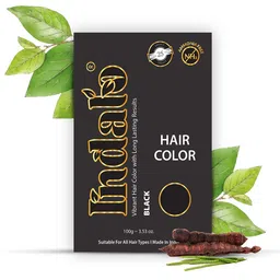INDALO Ammonia-Free Vibrant Hair Color with Natural Ingredients 100g - Black-image-37