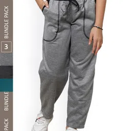 IndiWeaves Girls Pack Of 3 Track Pants-image-12